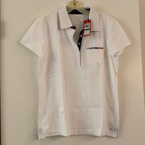 Izod new with tags large short sleeve white shirt